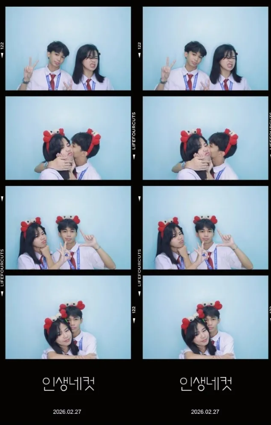 The day na sabi natin that we should have a photobooth with school uniform ;p